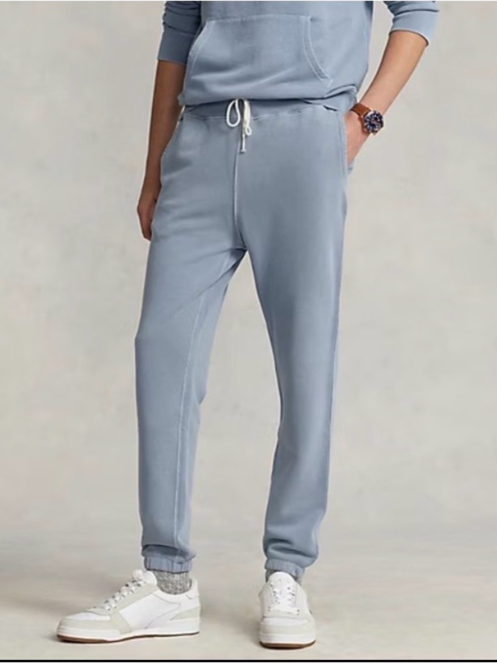 Polo Ralph Lauren Organic Cotton Fleece Sweatpants Men's Blue Jogger Pants XL